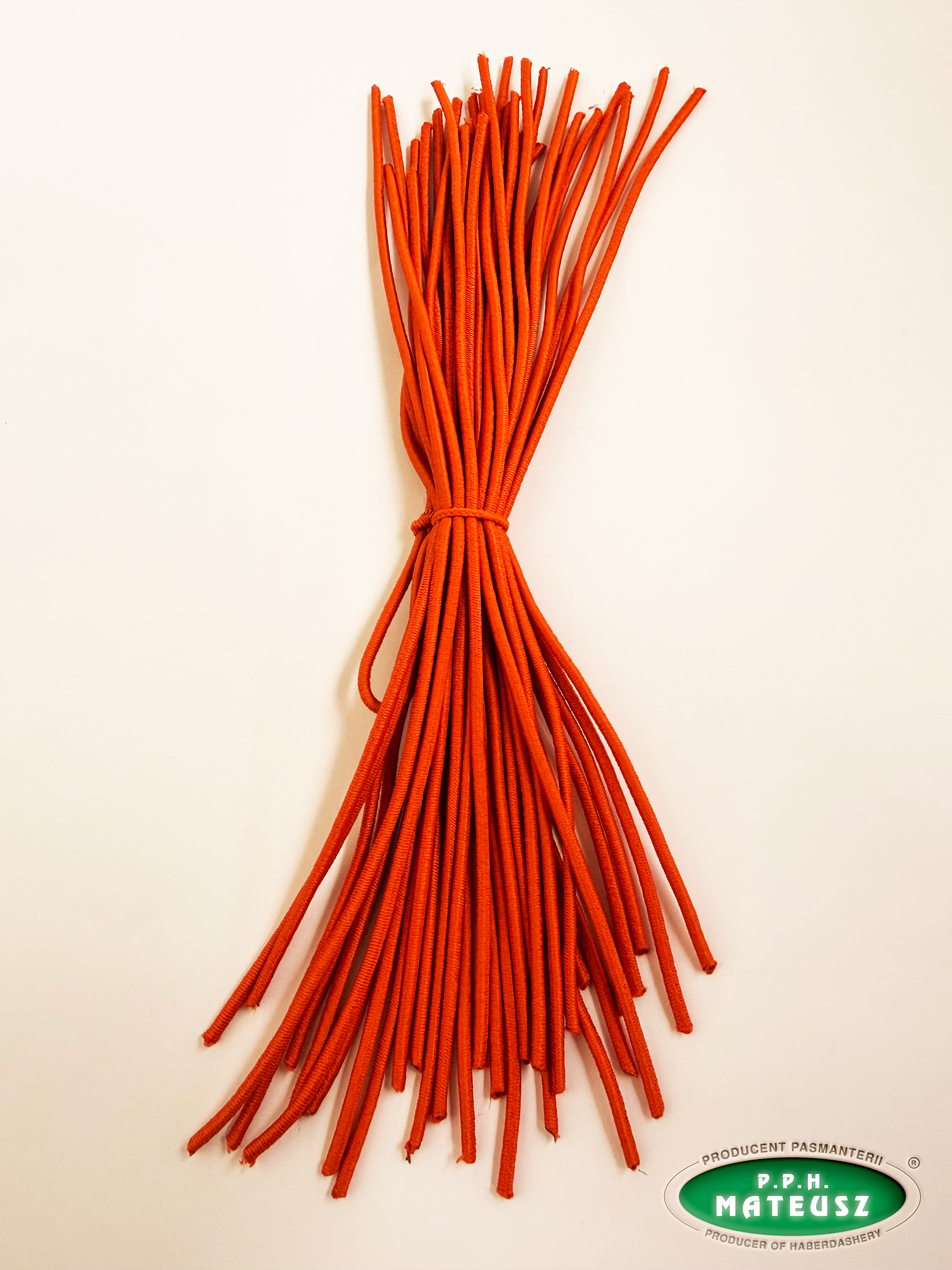 Gumka do teczki cięta na gorąco – pomarańczowa